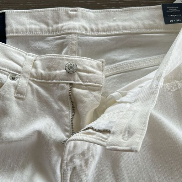 NWT! Abercrombie & Fitch Athletic Skinny Stretch White Distressed Jeans Sz 29x32 - Picture 14 of 14